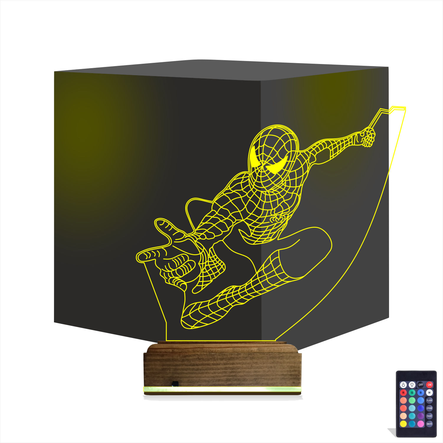 Человек-паук — 3D LED Ночник | Подарок фанатам Marvel