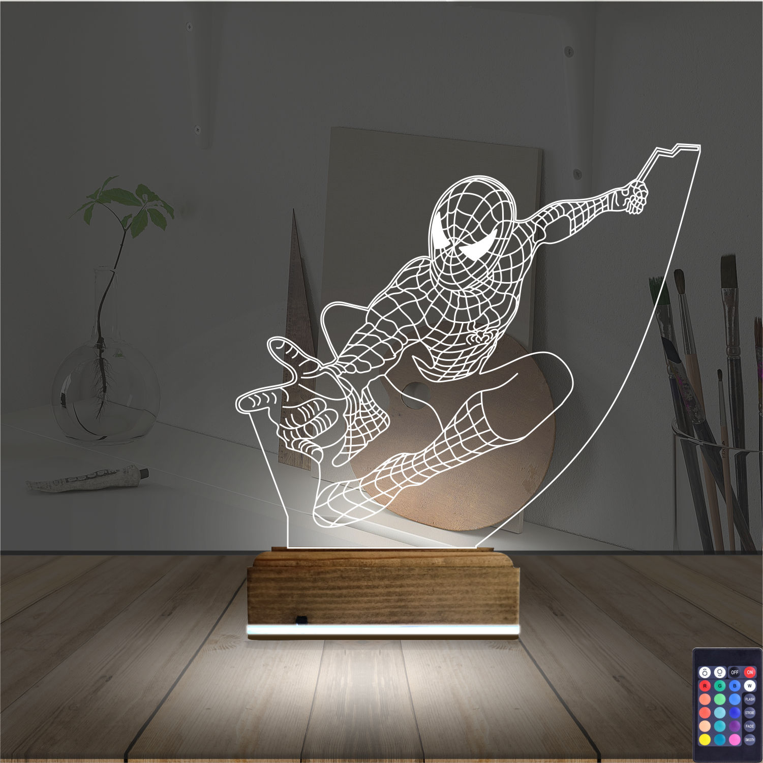 Человек-паук — 3D LED Ночник | Подарок фанатам Marvel