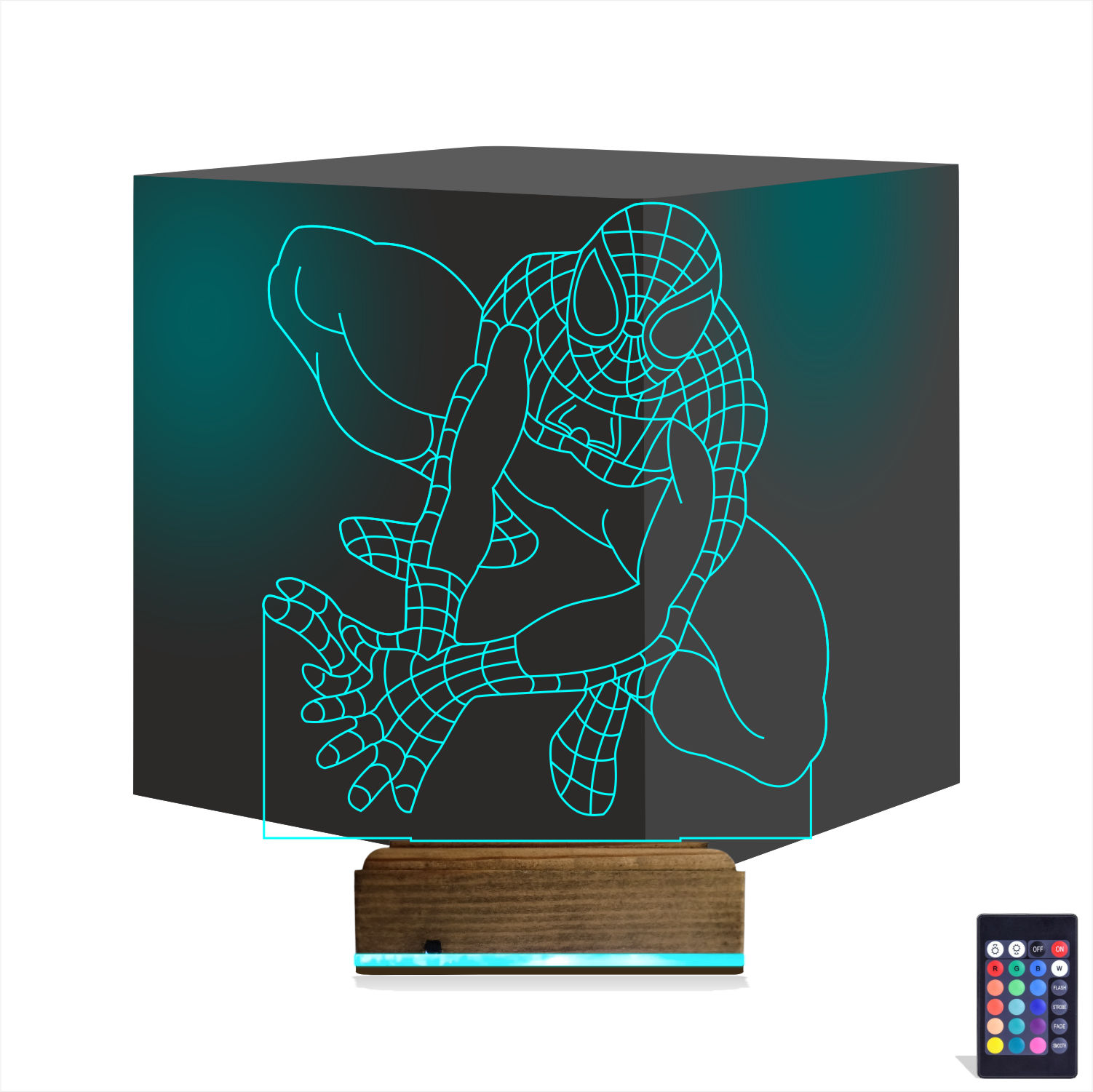 Человек-паук — 3D LED Ночник | Подарок фанату Marvel
