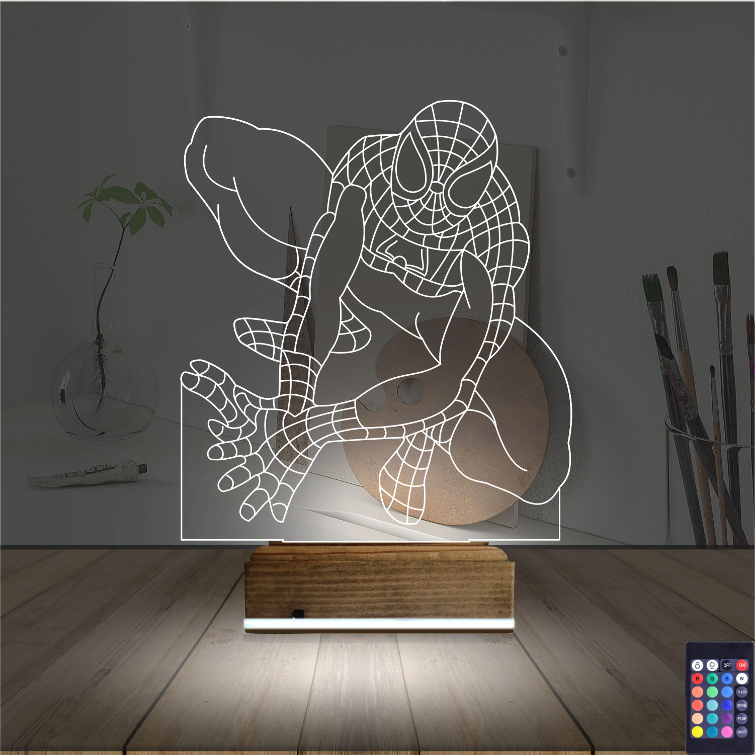 Человек-паук — 3D LED Ночник | Подарок фанату Marvel