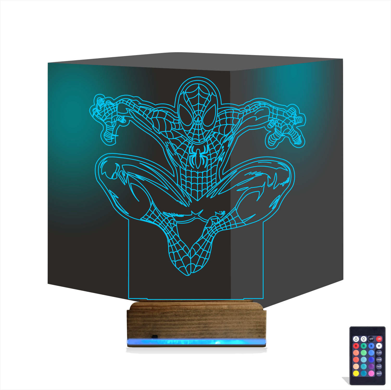 Человек-Паук — 3D LED Ночник | Подарок ребёнку