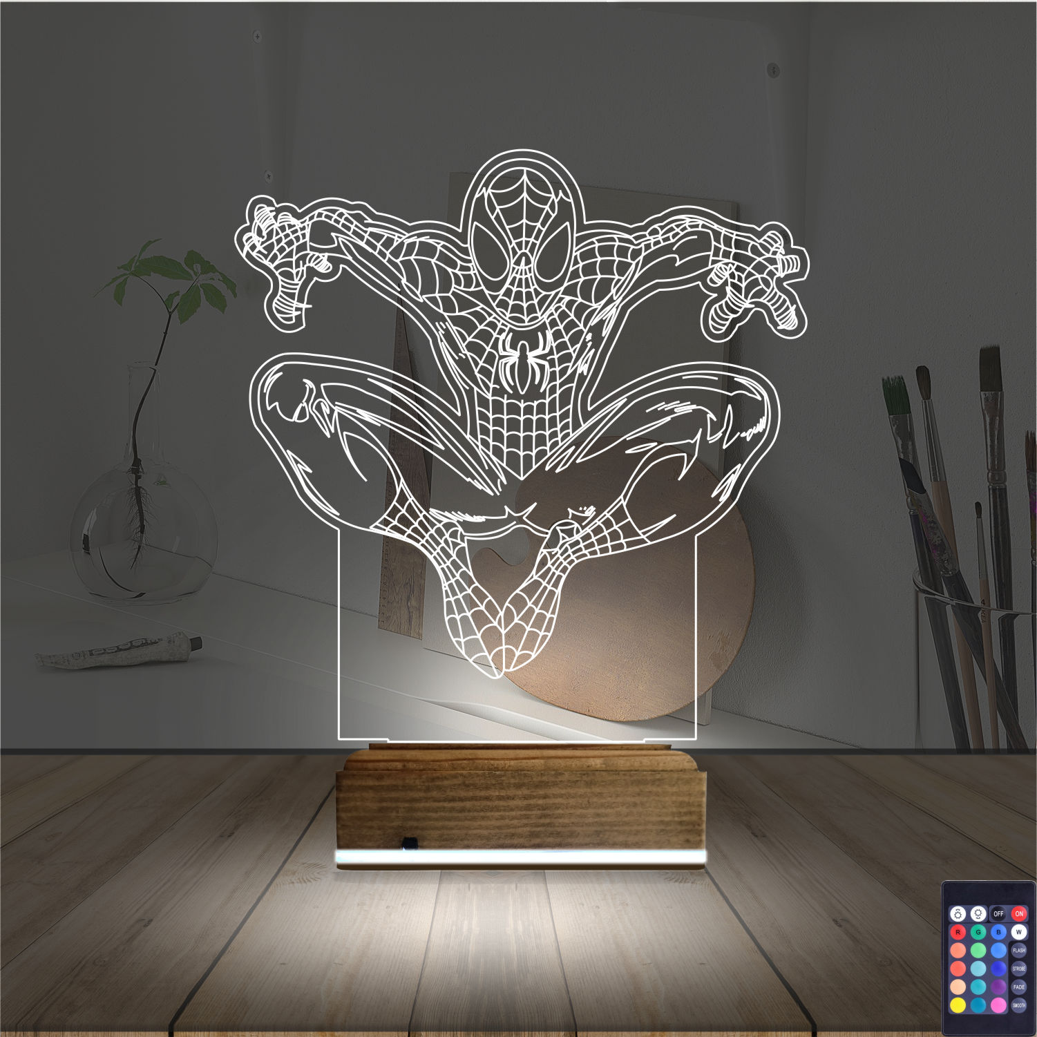 Человек-Паук — 3D LED Ночник | Подарок ребёнку