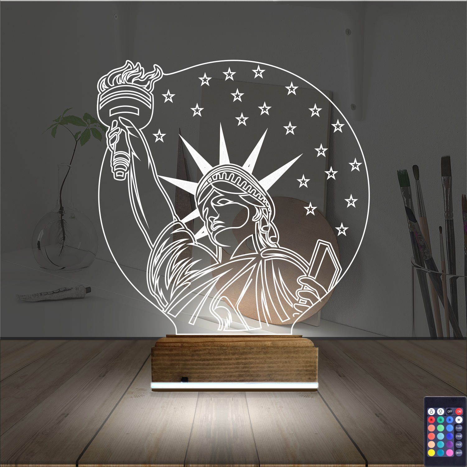 Статуя Свободы — 3D LED Ночник | Подарок путешественнику