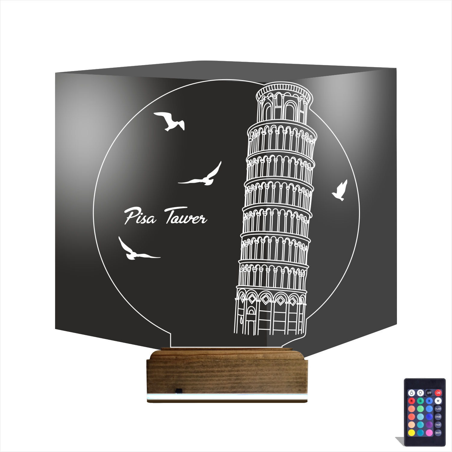 Пизанская башня 3D Ночник