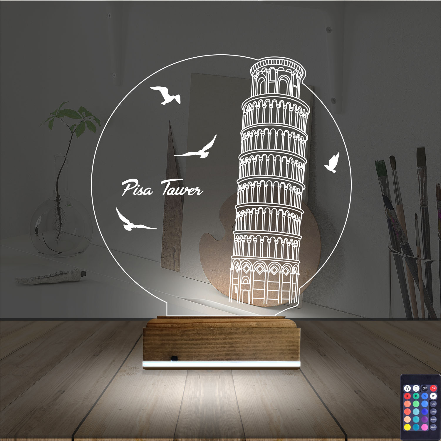 Пизанская башня 3D Ночник