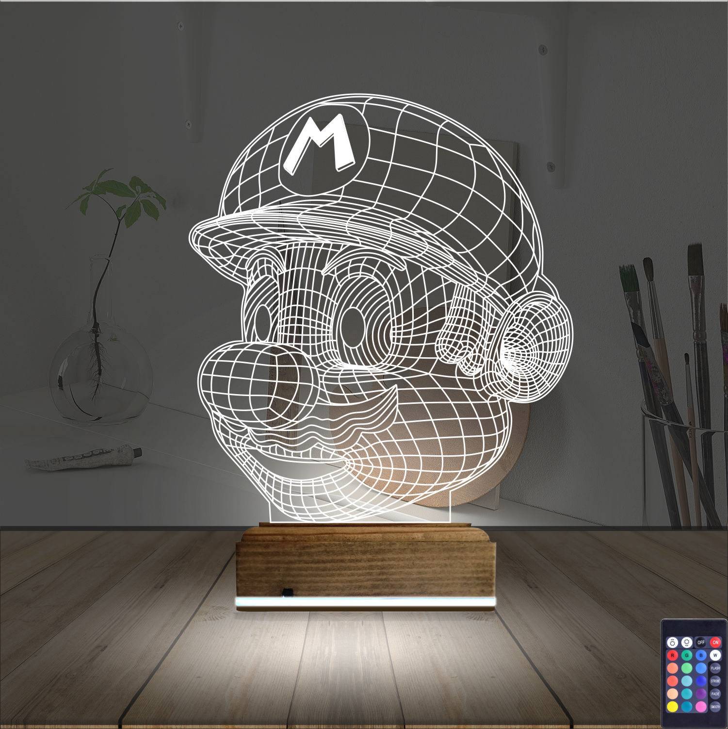 Марио — 3D LED Ночник | Подарок геймеру и детям