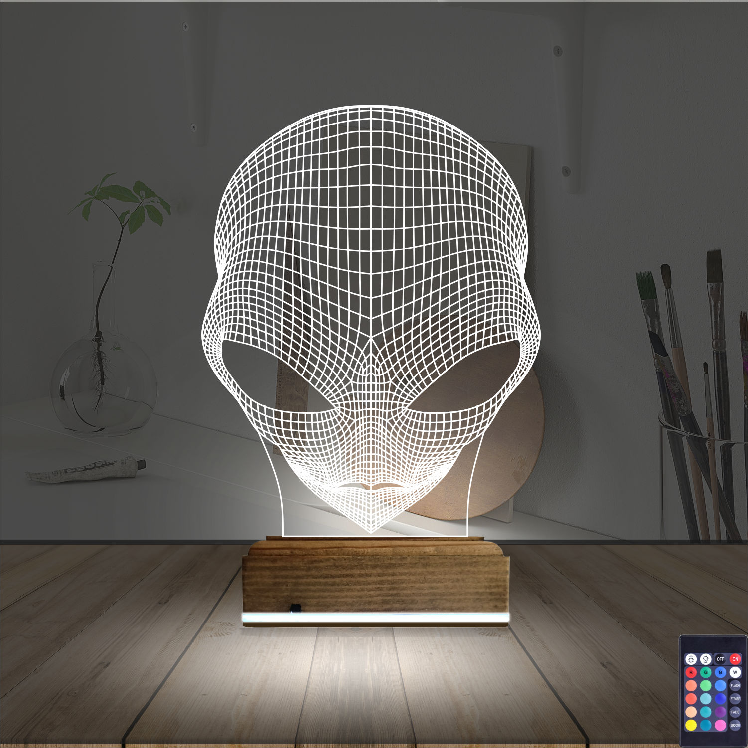 Инопланетянин — 3D LED Ночник | Подарок любителю космоса