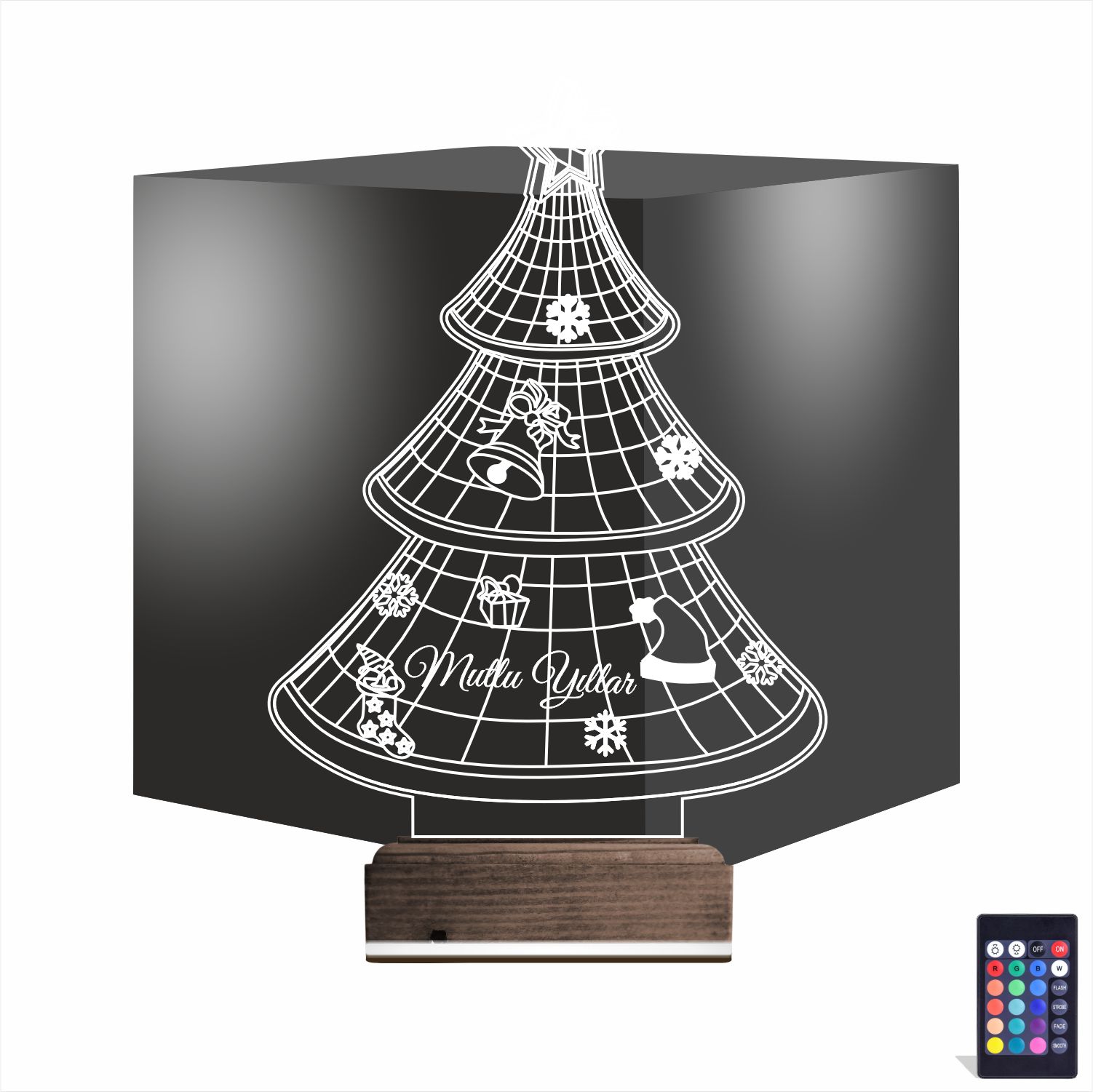 Новогодняя Ёлка — 3D LED Ночник | Подарок на Новый год