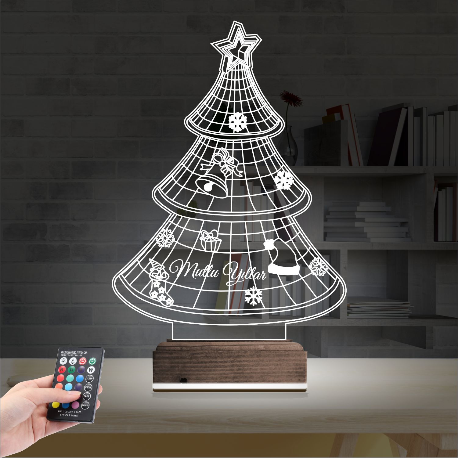 Новогодняя Ёлка — 3D LED Ночник | Подарок на Новый год