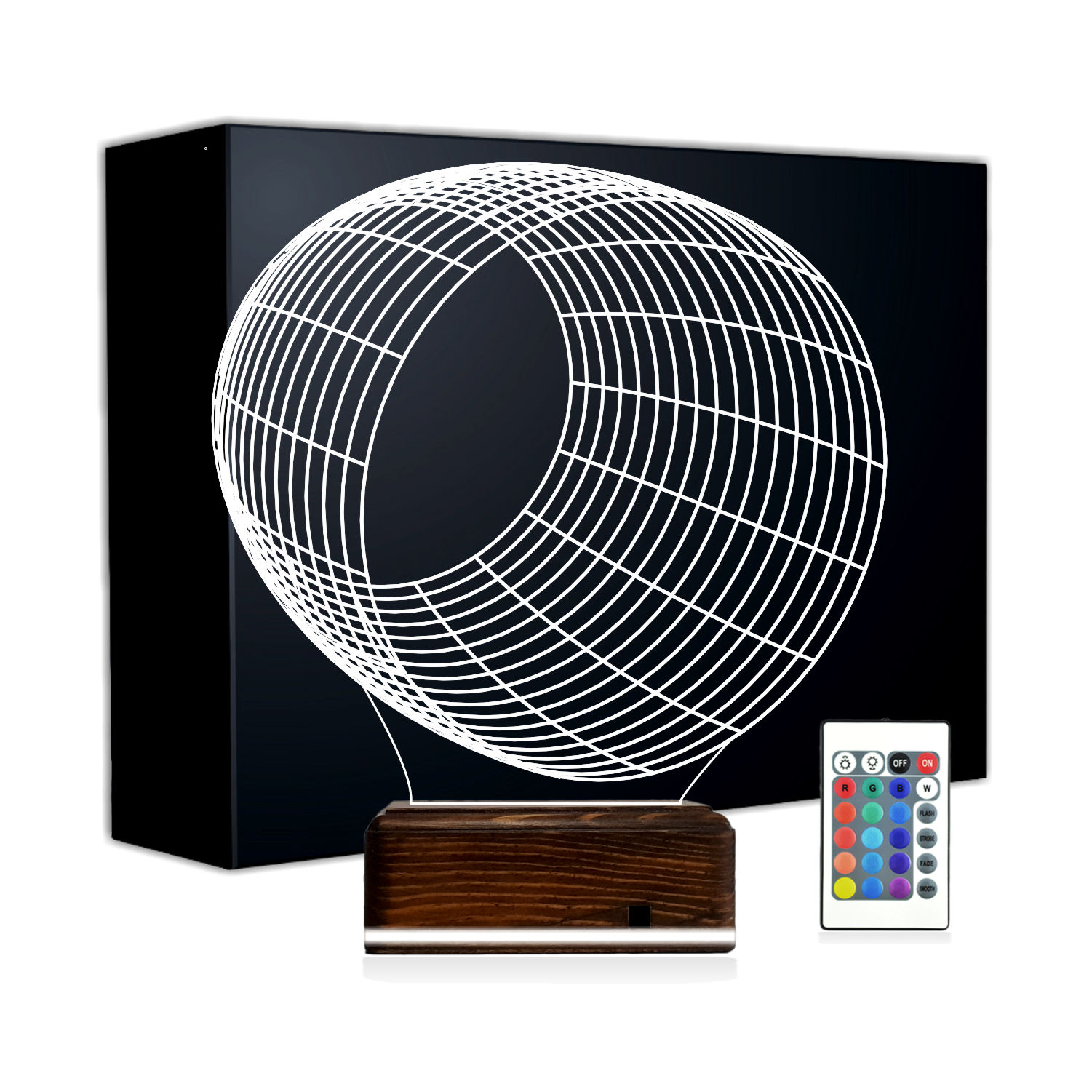 Абстрактный Туннель — 3D LED Ночник | Стильный подарок