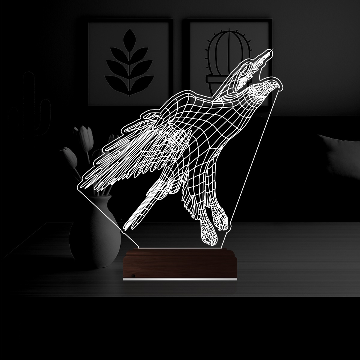 Орёл — 3D LED Ночник | Подарок мужчине