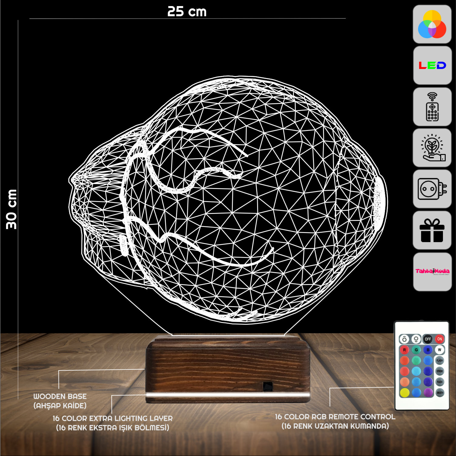 Глаз — 3D LED Ночник | Подарок офтальмологу