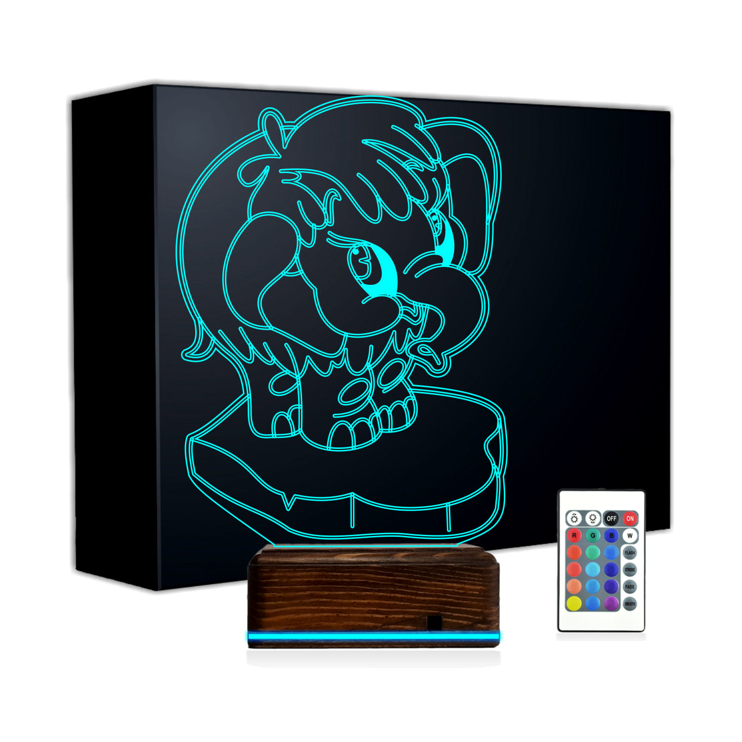 Мамонтёнок — 3D LED Ночник | Подарок ребёнку