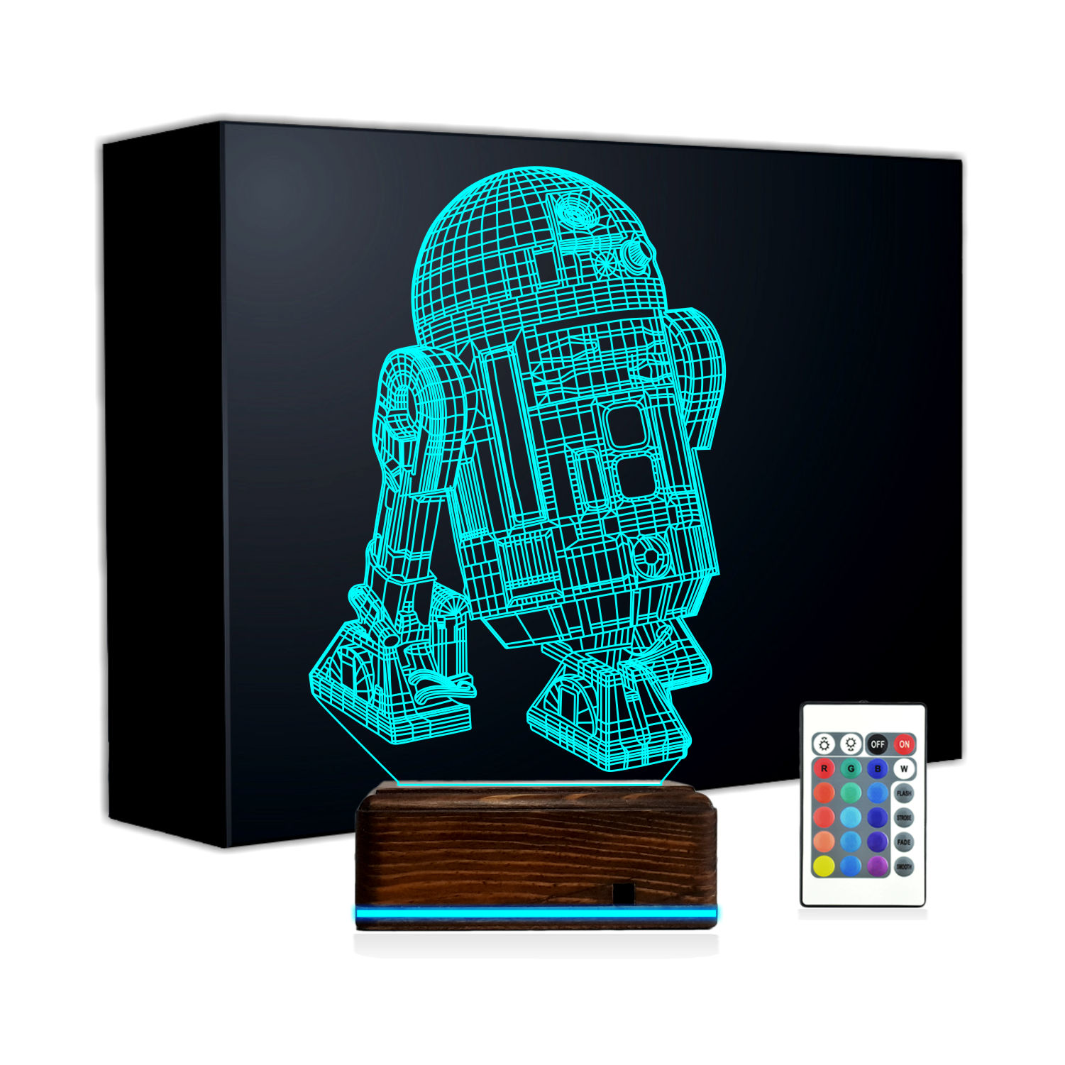 R2-D2 — 3D LED Ночник | Подарок фанату Star Wars