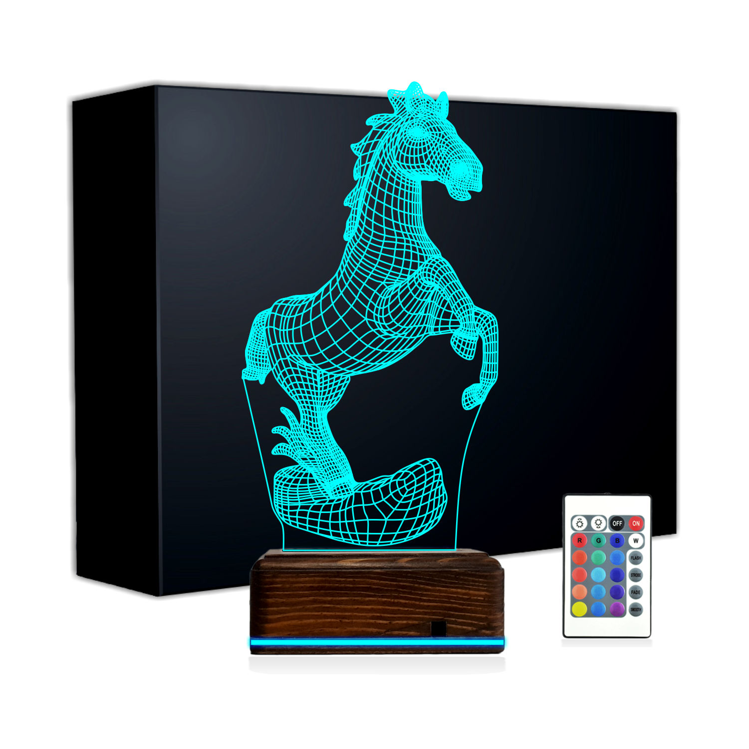 Лошадь — 3D LED Ночник | Подарок любителям животных