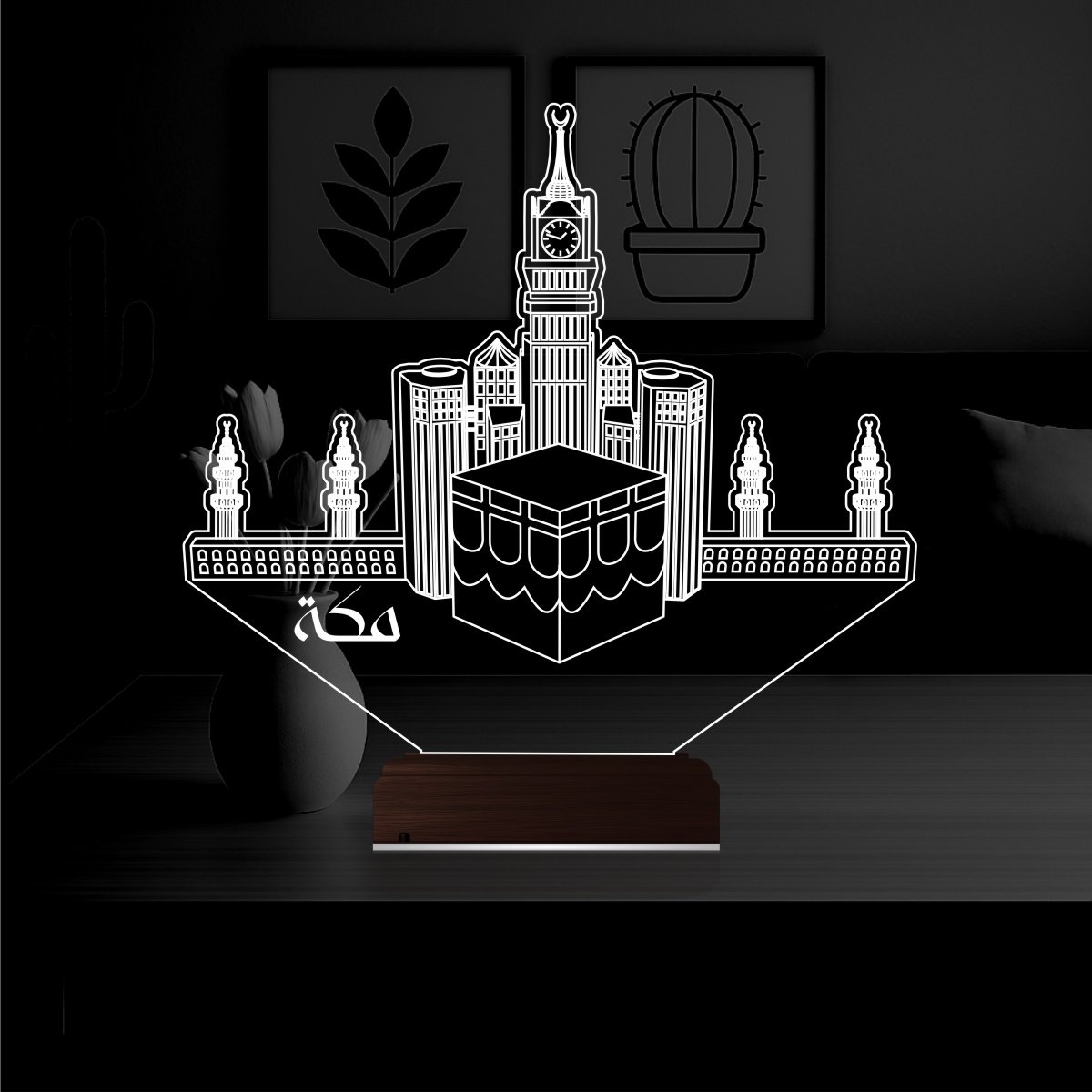 Мекка — 3D LED Ночник | Духовный подарок