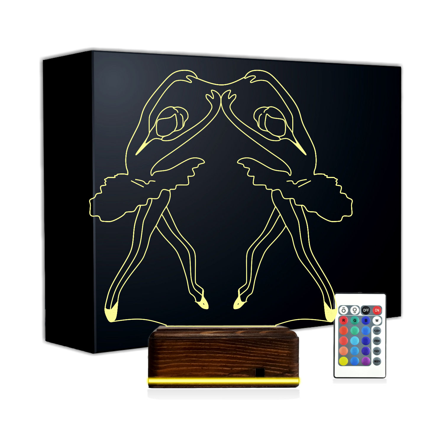 Балерины — 3D LED Ночник | Подарок юной балерине