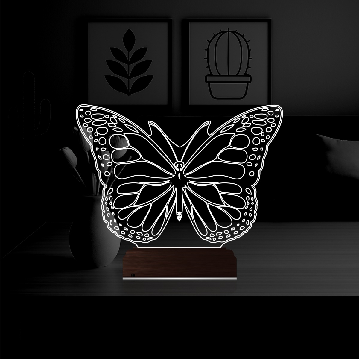 Бабочка 3D Ночник