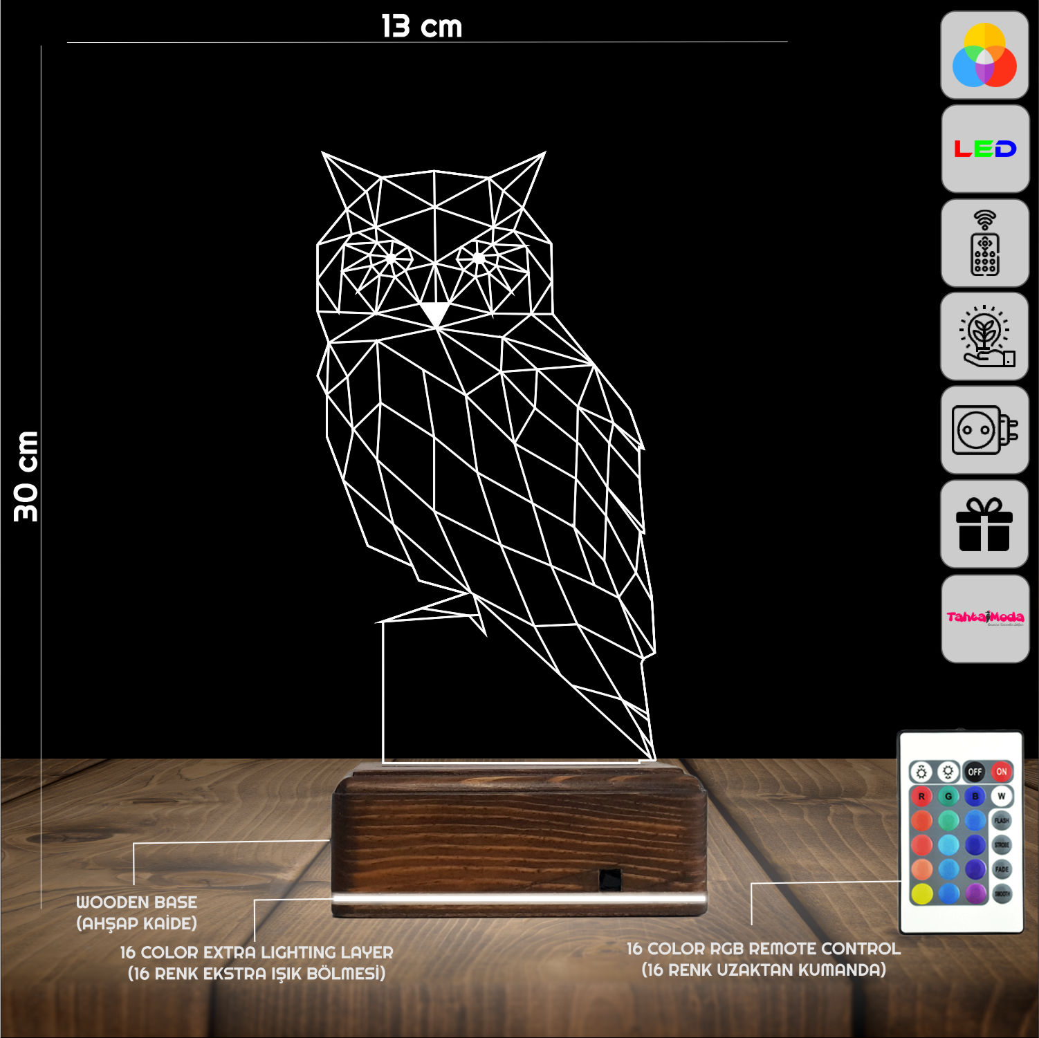 Сова — 3D LED Ночник | Стильный подарок