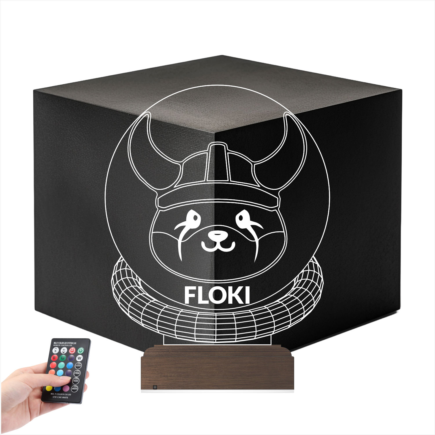 Викинг Флоки — 3D LED Ночник | Подарок геймеру и фанату