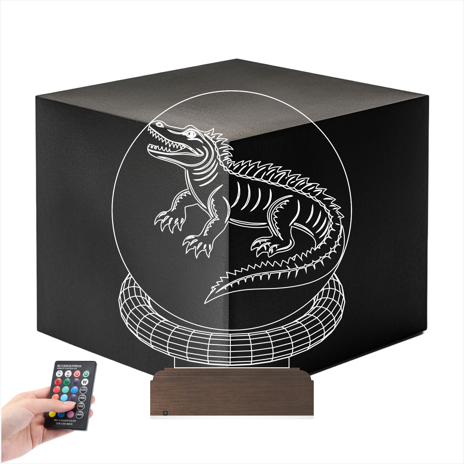 Крокодил — 3D LED Ночник | Подарок ребёнку