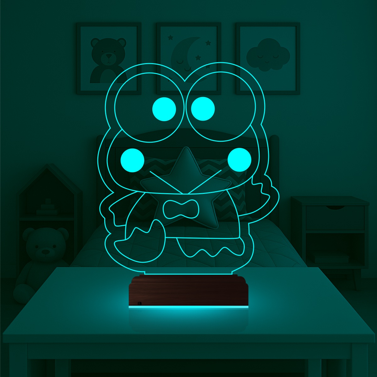 Лягушонок Кероппи — 3D LED Ночник | Подарок ребенку