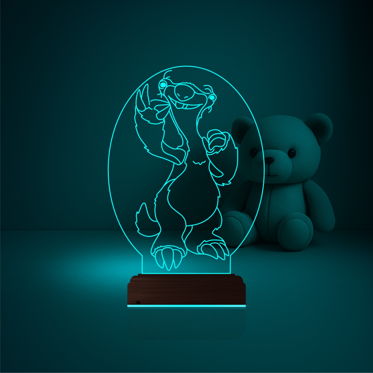 Сид Ледниковый период — 3D LED Ночник | Подарок ребёнку