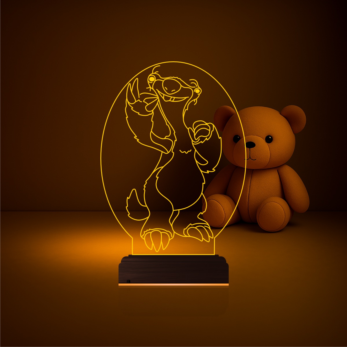 Сид Ледниковый период — 3D LED Ночник | Подарок ребёнку