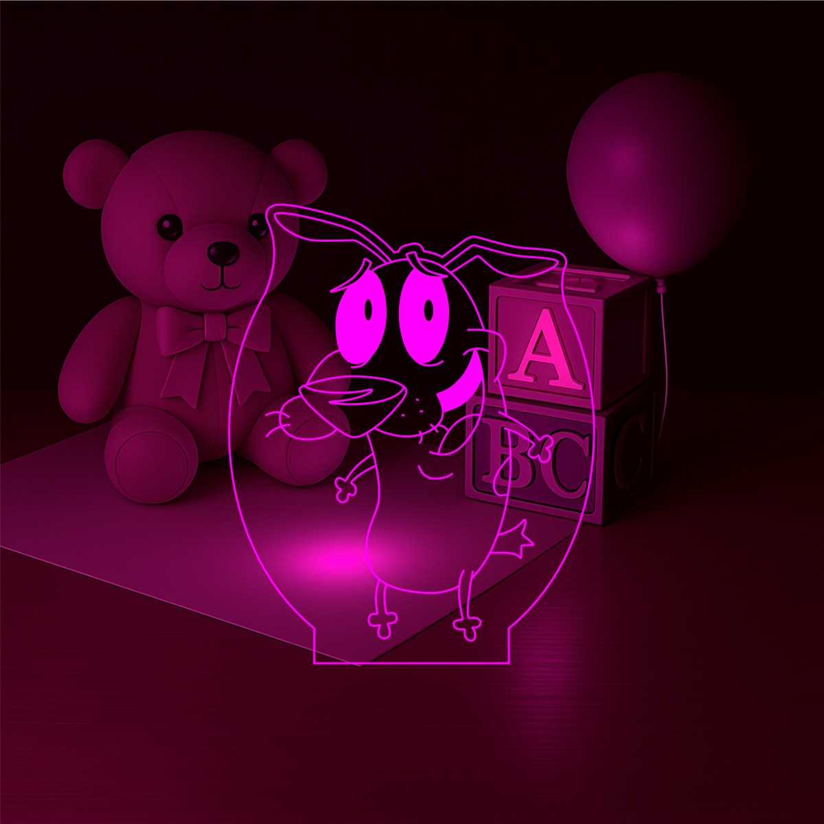 Кураж — 3D LED Ночник | Подарок детям