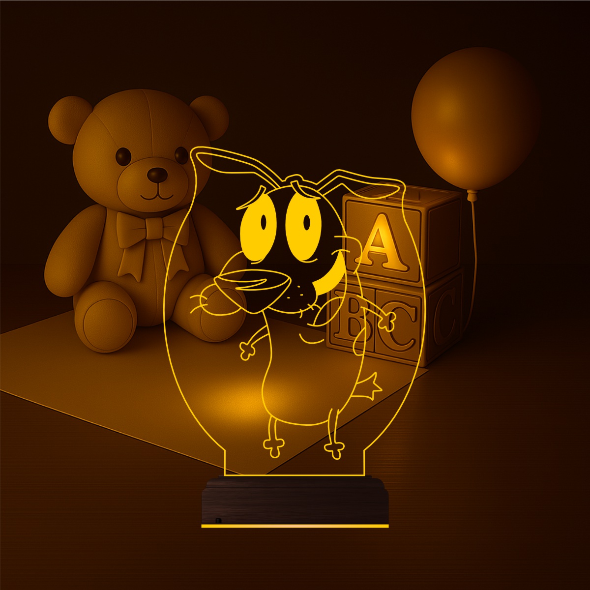 Кураж — 3D LED Ночник | Подарок детям