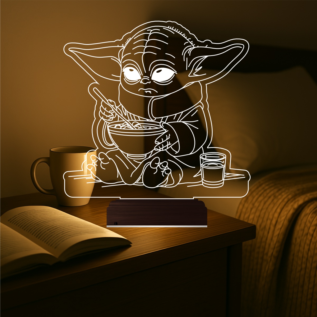Грогу (Малыш Йода) — 3D LED Ночник | Подарок фанату
