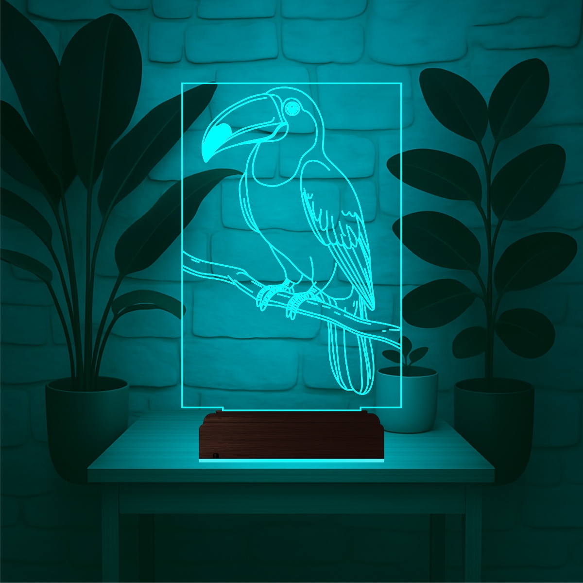 Тукан — 3D LED Ночник | Оригинальный подарок детям