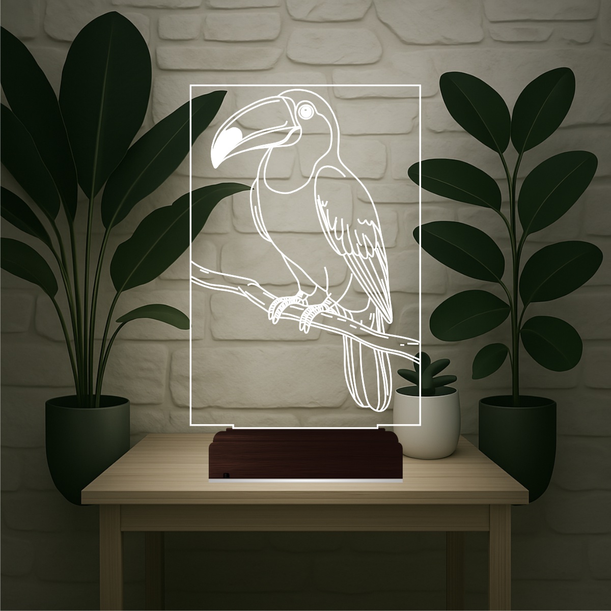 Тукан — 3D LED Ночник | Оригинальный подарок детям