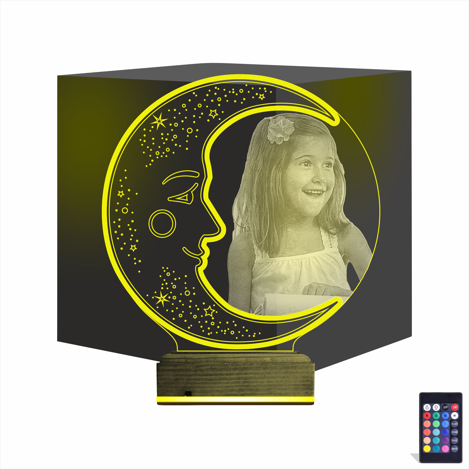 Луна с фото 3D Ночник