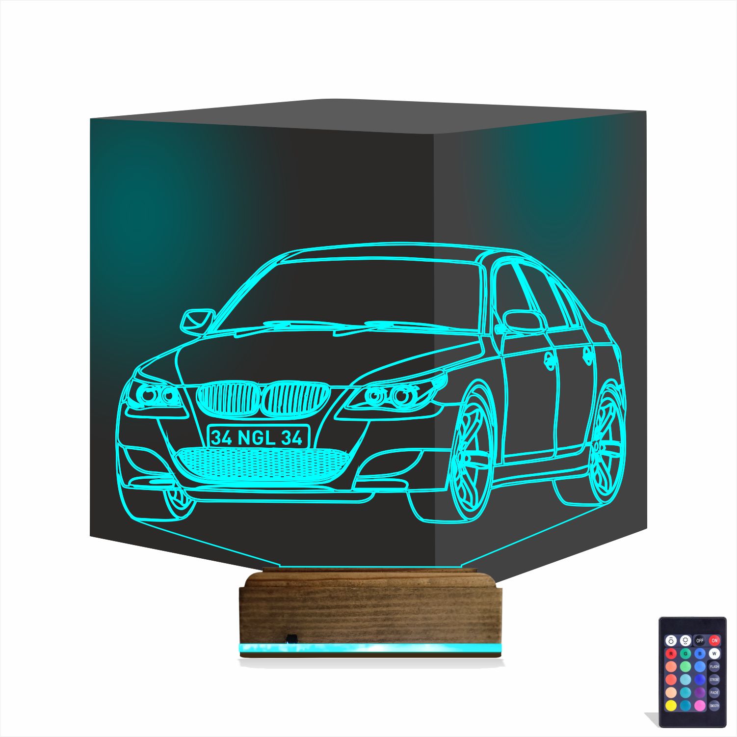BMW E60 — 3D LED Ночник | Подарок мужчине