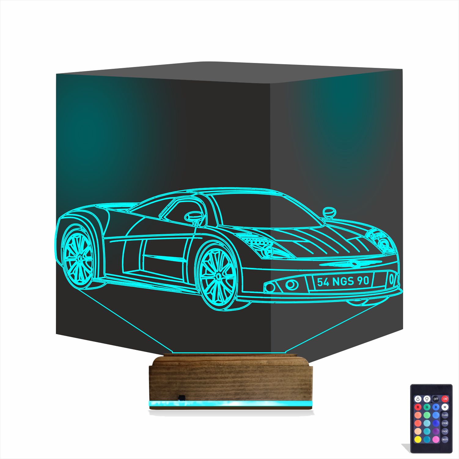 Спортивный автомобиль — 3D LED Ночник | Подарок мужчине