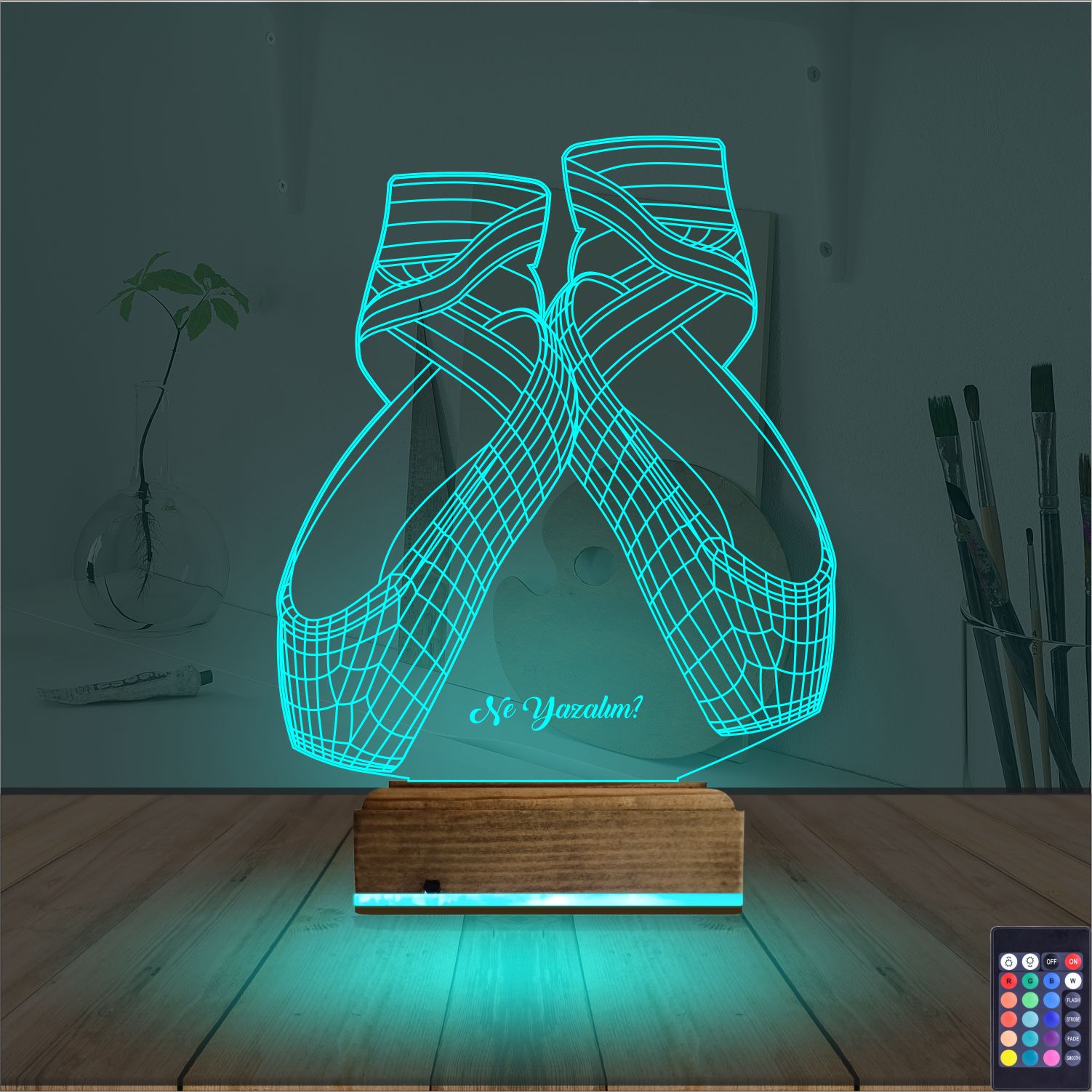 Оригинальный подарок: балетные пуанты 3d светильник 2