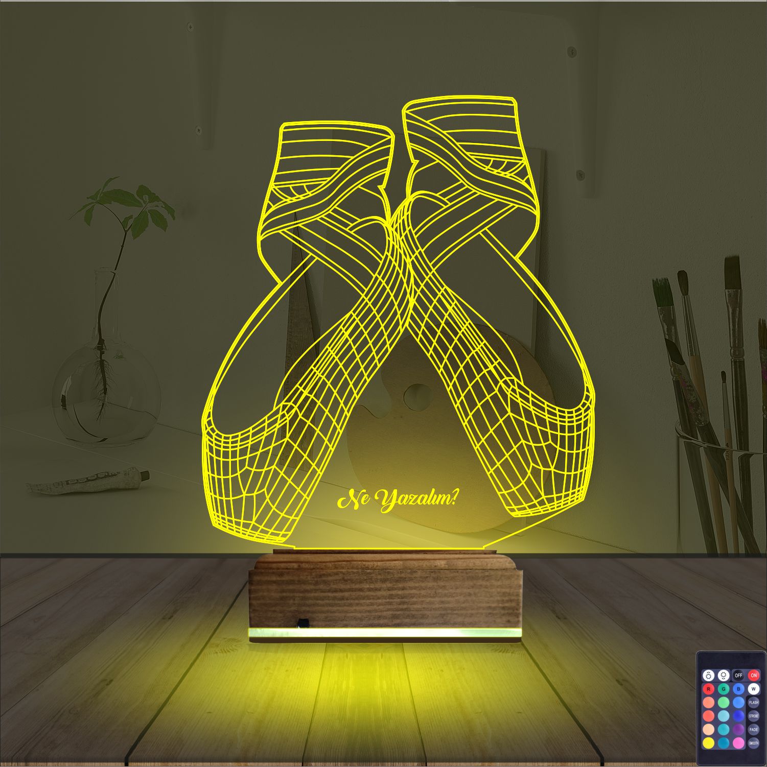 Оригинальный подарок: балетные пуанты 3d светильник 4