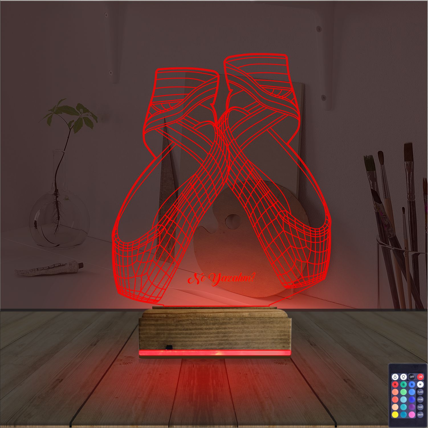 Оригинальный подарок: балетные пуанты 3d светильник 6