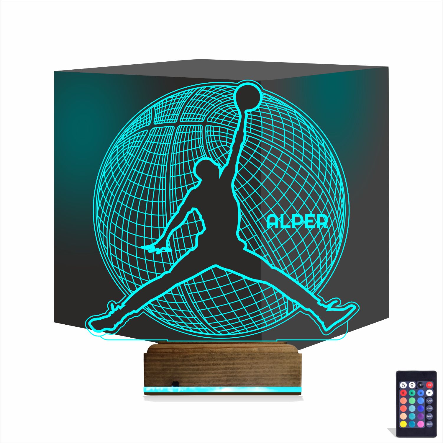 Баскетболист — 3D LED Ночник | Подарок спортсмену