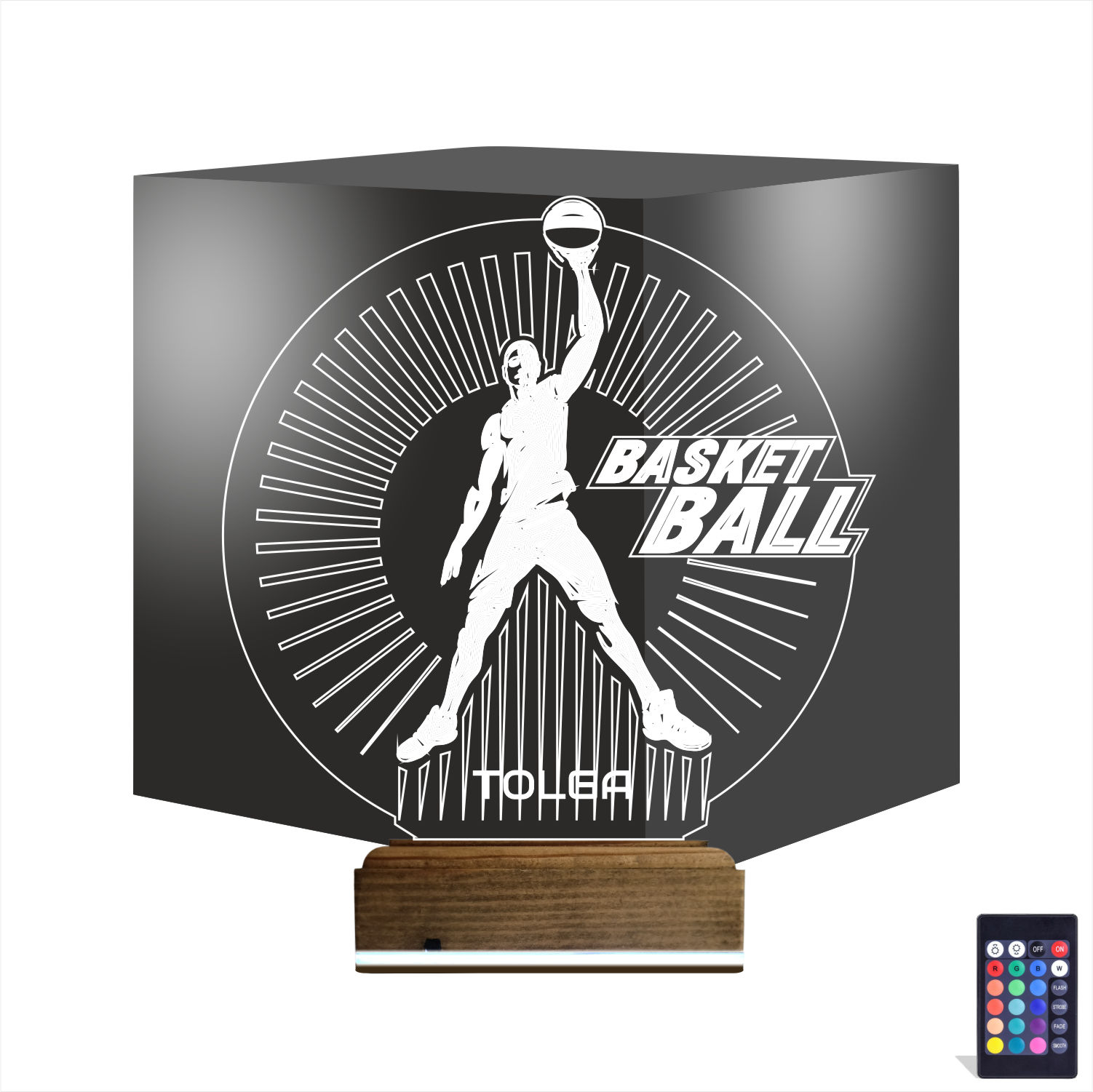 Баскетболист — 3D LED Ночник | Подарок спортсмену
