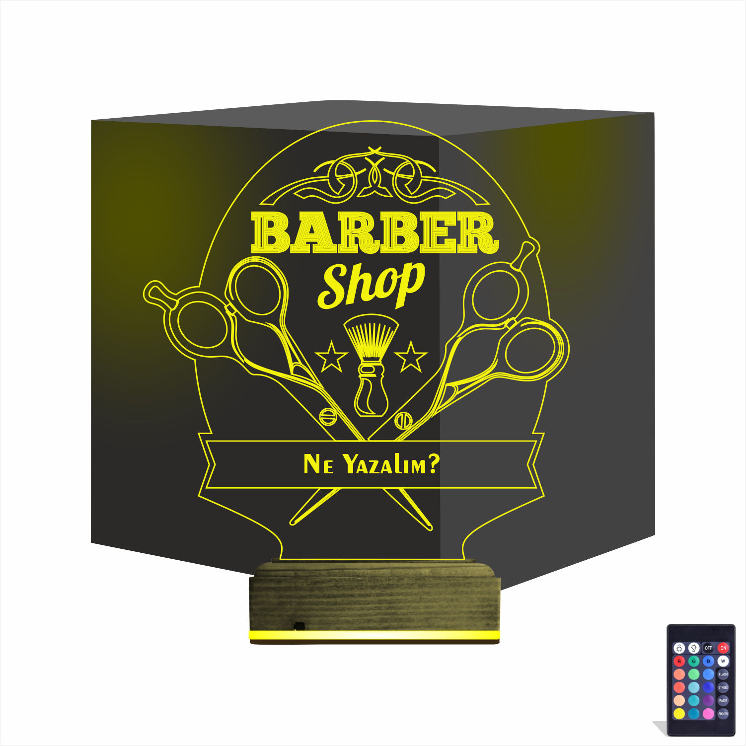 Оригинальный подарок: Barber Shop 3d светильник для барбера 9
