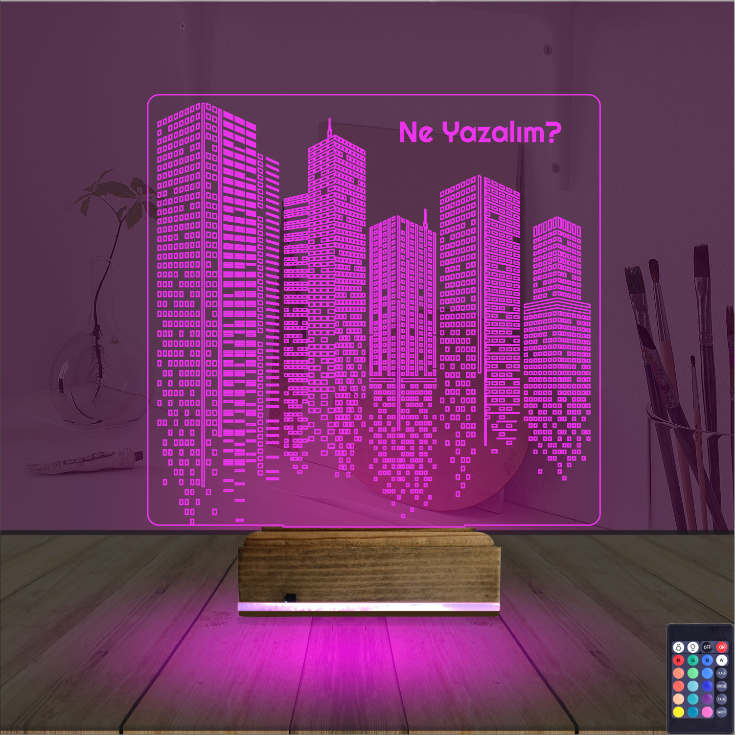 Оригинальный подарок: панорама города 3d светильник 3