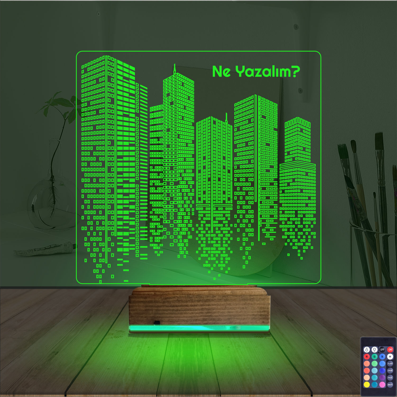 Оригинальный подарок: панорама города 3d светильник 5