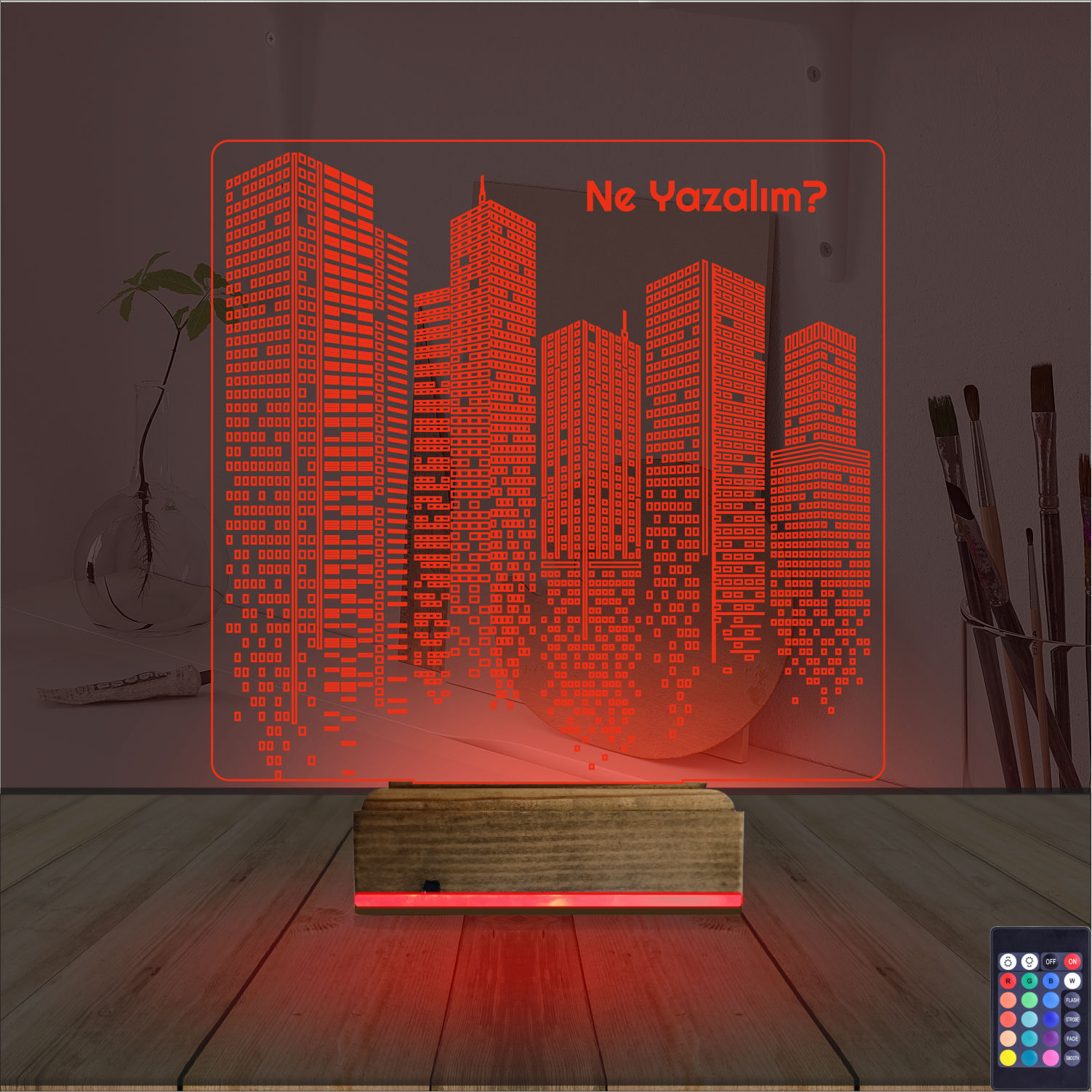 Оригинальный подарок: панорама города 3d светильник 6