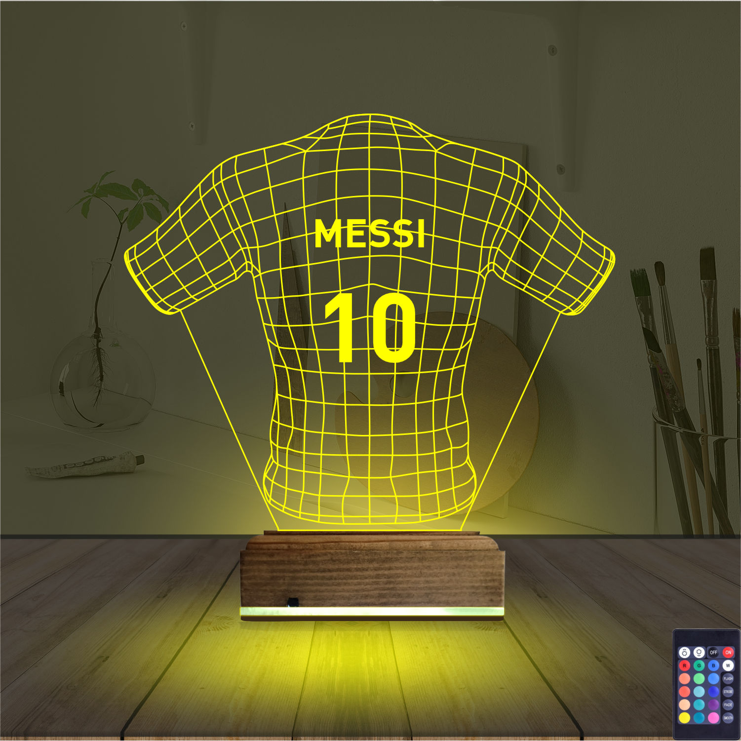 Именной подарок: футбольная форма с именем 3d светильник 4