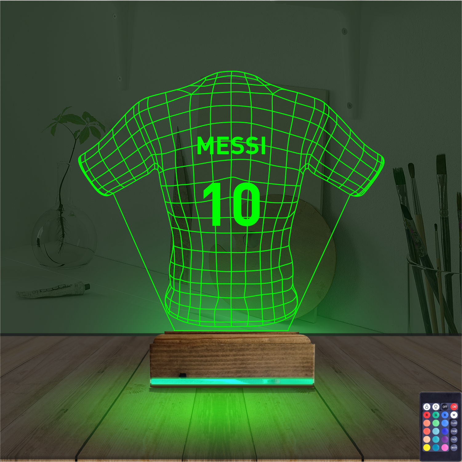 Именной подарок: футбольная форма с именем 3d светильник 5