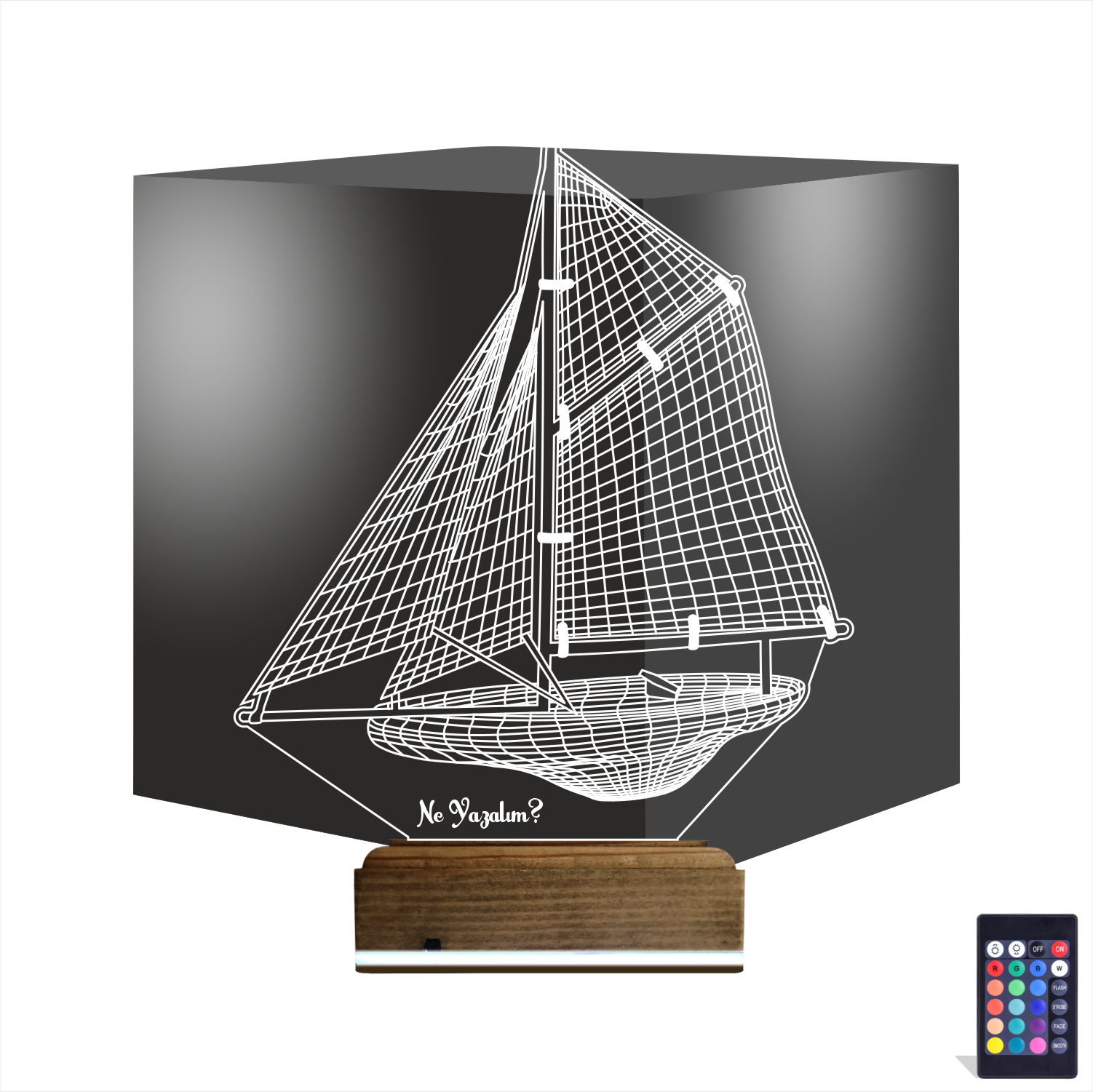 Парусник — 3D LED Ночник | Подарок мужчине