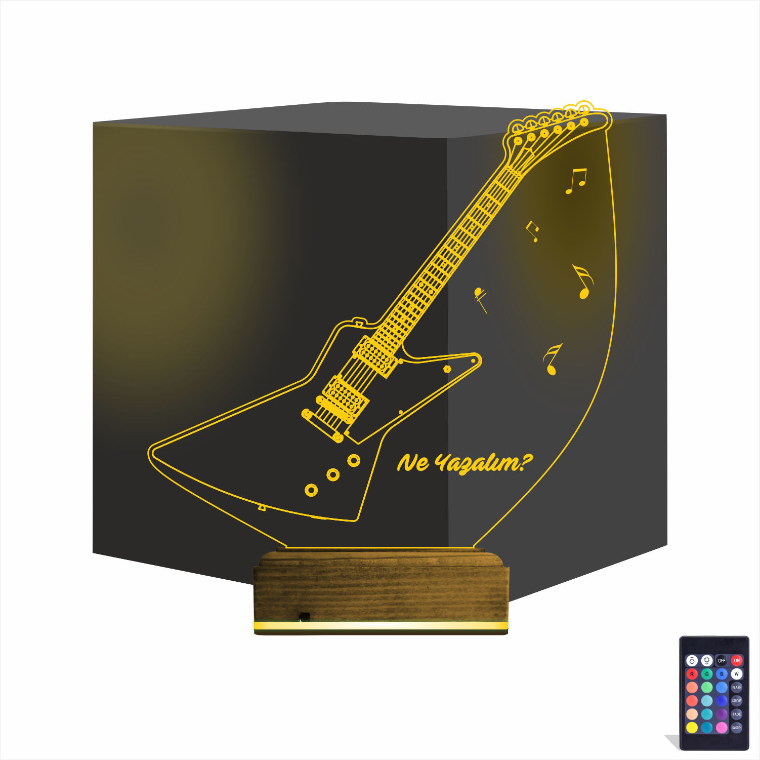 Гитара 3D Ночник с Гравировкой