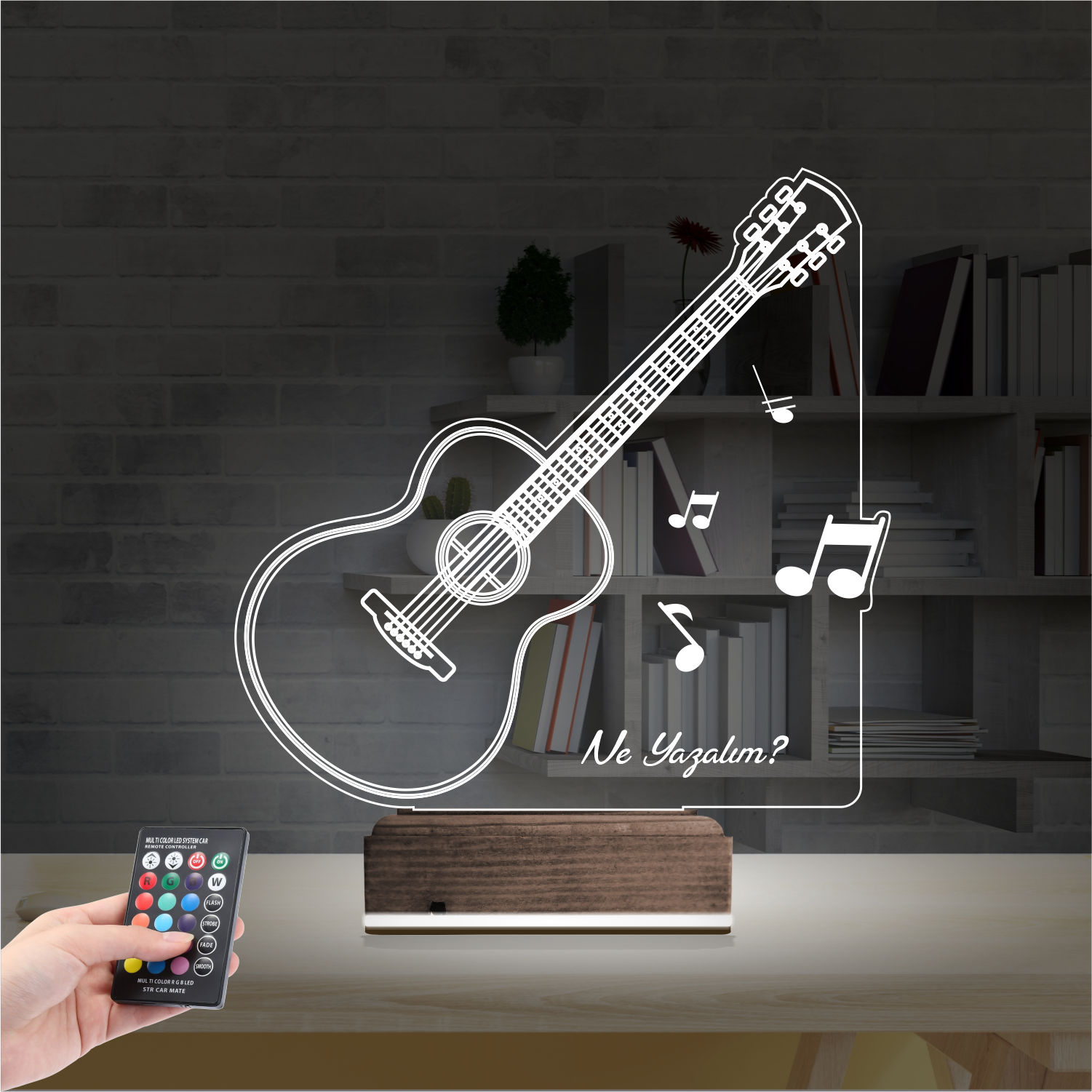 Гитара — 3D LED Ночник | Подарок музыканту